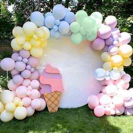 Party Decoration 178Pcs Pastel Balloon Garland Arch Kit Macaron Assorted Color Balloons Latex Multicolor Long Supplies