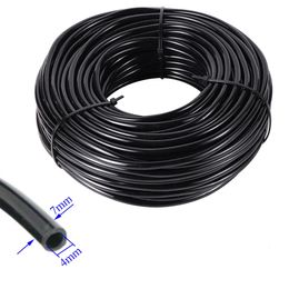 10/20/40M 4/7mm Hose Garden Watering 1/4 PVC Hose Micro Drip Irrigation Pipe Tubing Lawn Balcony Plants Flower Greenhouse Pipe 240415