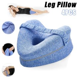 Pillow Body Memory Cotton Leg Pillow Home Foam Pillow Sleeping Orthopedic Sciatica Back Hip Joint for Pain Relief Thigh Leg Pad Cushio