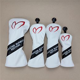 1pc/3pcs Rabbit Ears Golf Club Head Covers, Trendy Golf Driver Cover Fairway Wood Hybrid Protection Covers