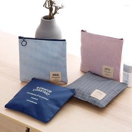 Storage Bags Women Girls Sanitary Pad Bag Napkin Holder Towel Travel Diaper Zipper Makeup Packaging