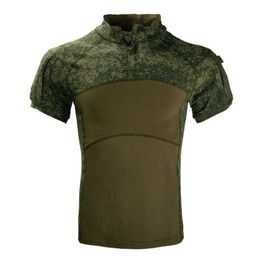 Tactical T-shirts Softair tactical Coloured bullet T-shirt mens summer military shirt Safari T-shirt army camouflage shirt hiking combat work uniform 240426