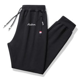 Pants Malbon Men's Golf Pants Cotton Slacks Male Loose Running Pants Men Knitted Bunched Ankle Pants Large Size Long Trousers