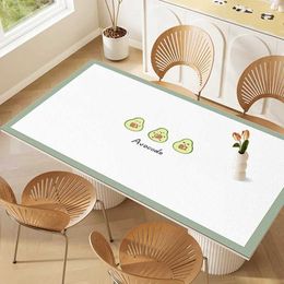 Table Cloth A98 fruit flavored PVC table mat non washable oil and dust resistant dining table mat coffee table lightweight and luxurious 240426