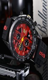 Sports Men039s Wristwatch Creative Unique SixPin Rubber Strap Quartz Watches Fashion Racing Watch Dress Luxury Clock Hour 20217413542