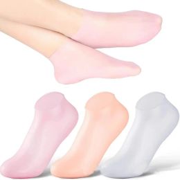 Tool 2Pcs Silicone Foot Care Socks Anti Cracking Moisturizing Gel Socks Cracked Dead Skin Remove Protector Pain Relief Pedicure Tools