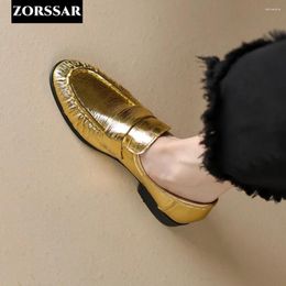Casual Shoes Golden Women Flat Loafers For Ballet Flats Moccasins Sneakers Zapatos Mujer