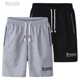 Men's Shorts 2PCS High Quality Cotton Silk Sports Summer Mens Pentagonal Pants Thin Sweat Absorbing Quick Drying Casual Sports Trend Shorts d240426