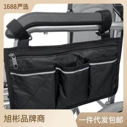 Cosmetic Bags Reflective Electric Scooter Wheelchair Armrest Side Storage Bag Seat Portable Pocket Folding Chair Organise