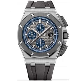 Luxury Audemar Fashion Piquet Apsf Royals Oaks Wristwatch AudemarrsP New Automatic Mechanical Watch Men's Waterproof Designer Stainless Steel High Quality
