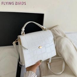 Shoulder Bags FLYING BIRD Patent White Crossbody For Women 2021 Small Handbag Bag PU Leather Hand Ladies Designer Evening233F