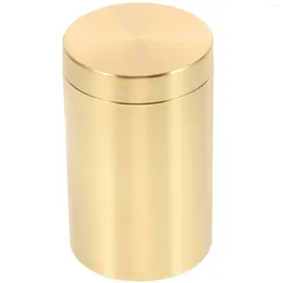 Storage Bottles Sealed Jar Brass Tea Food Container Coffee Bean Canister Dust-proof Glass Jars With Lids