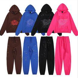 Projektant Mens Hoodie Men Tracksuit Hooded Young Thug Blukies Women Blushirts Pants Web Printedgraphic Blukie Rozmiar S-2xl