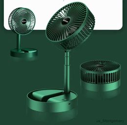 Electric Fans Stand Fan 6 Inch Folding Portable Telescopic Floor/USB with Rechargeable Battery3 Speeds Super Quiet Adjustable Height