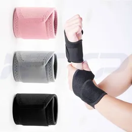 Wrist Support Nylon Spandex Adjustable Wristband Anti Sprain Bandage Black Grey Pink Elastic Decompression