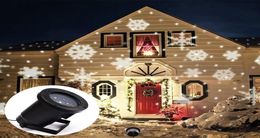 LED Snowflake Effect Lights Outdoor Christmas Light Projector Garden Outside Holiday Xmas Tree Decoration Landscape Lighting8592785