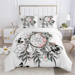 Pillow king size bedding set Duvet cover set pillow case 50x70 Bed linens Bed cover 220x240 140x200 150*200 Indian feather drop ship