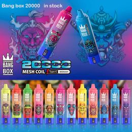 Bang Box 20k Puff E Cigarettes 20000 Puffs 35 ml Preenchido POD SMART SMART SCREN VAPE SUCE