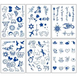 Tattoo Transfer Herbal Semi Permanent Tattoo Stickers Juice Tattoo Stickers Lasts 10-15 Day Male Female Sexy Tattoo 240426