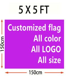 Custom made flag 150150cm 5ftft Size Polyester flag banner home garden flag Festive gifts2203866