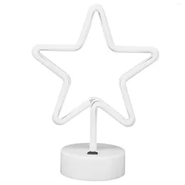 Table Lamps LED Neon Light Creative Fivepointed Star Warm Lamp Sign Art Decoration For Bedroom Birthday Wedding Party