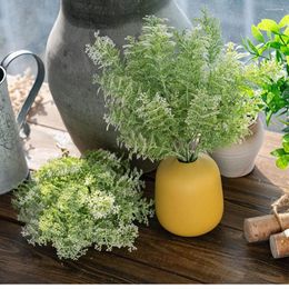 Decorative Flowers Artificial Green Plant Wormwood Nordic Home Decor Vases Accessories Scene Layout Restaurant Flower Arrangement Decoration