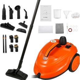 Dyna Living 1800W Household Steam Cleaner - Multifunctional High Pressure Steam Cleaner for Automotive Details, 320°F High Temperatures, 50 Bar Pressure.