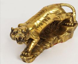 Copper Statue Kaiguang pure copper tiger tiger tiger down the mountain twelve zodiac handicraft home decoration Feng3557694