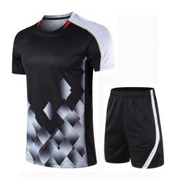 New badminton suit match sportswear men039s and women039s shorts table tennis short sleeve shorts top quick drying summer sp1571165