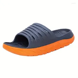 Slippers Quick-Dry Lightweight Men's Slides: Non-Slip Open-Toe For Spring/Summer - Versatile Beach To Street Wear