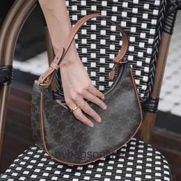 High end Designer bags for women Celli Bag 2024 New Old Flower Underarm Bag Single Shoulder Half Moon Bag Genuine Leather Womens Bag Original 1:1 with real logo and box