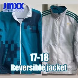 JMXX 17-18 REAL MaDriDS Special Soccer Reversible Jacket Jerseys Train Mens Pre Match Man Football Windbreaker Long Sleeved Fan Version
