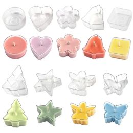 Holders 5Pcs Heart Empty Candle Cup Tea Light Cups Candle Wax Tins Butterfly Shape Candle Holder Molds DIY Making Candle Container