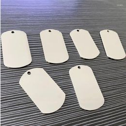 Dog Tag 316L Stainless Steel Military Tags 100pcs/Lot Army Men's Jewellery Pendant