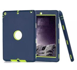 For ipad case defender shockproof Robot Case military Extreme Heavy Duty silicon cover for ipad 2 3 4 5 6 air mini 4 DHL 5002347