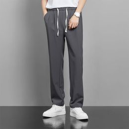 Spring and summer casual pants men's trend straight drop suit pants drag pants loose hundred boys sports pants