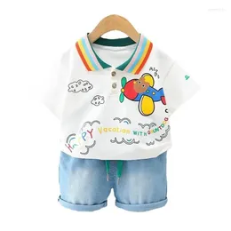 Clothing Sets Summer Baby Girls Clothes Suit Children Boys Fashion T-Shirt Shorts 2Pcs/Sets Toddler Casual Cotton Costume Kids Tracksuits