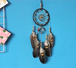 Dreamcatcher Wind Chimes Handmade Nordic Dream Catcher Net With Feathers Beads Wall Hanging Dreamcatcher Craft Gift Home Decoratio6824672