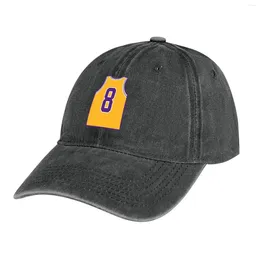 Berets #8 Basketball Jersey Cowboy Hat Drop Trucker Brand Man Cap Women Men's