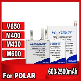 Accessories Hsabat 600mah~2500mah Battery for Polar M430 M400 M600 V650 Gps Sports Watch New Lipolymer Rechargeable Accumulator