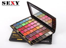 WholeMISS ROSE 48COLORS eyeshadow palette Glitter Eye Shadow make up palette professional Cosmetic mirror8861512