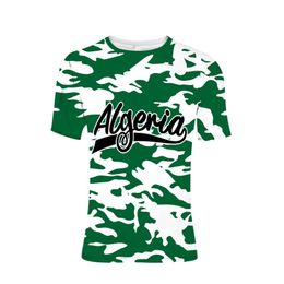 ALGERIA t shirt custom name number gyms algerie ports DZA country t-shirt arab nation flag male print text DZ po clothes244p