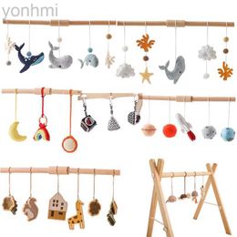 PDIV Mobiles# Gym Pendant Toy Music Wool Rattle Cotton Crochet Mobile For Bed Baby Teether Activity Gym Pendants Toys For Newborn Accessories d240426