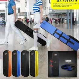 Golf Bag Protective Cover with Silent Wheels Foldable Large Capacity Travel Shipment Protection Airplane Bags Practical Durable 240424