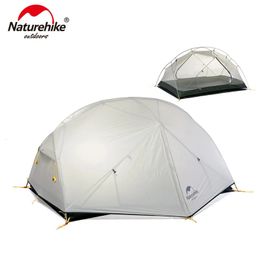 Mongar Series 20D Nylon Fabic Outdoor Camping Tent Double Layer Rainproof 2 Persons Tents NH17T007M 240416