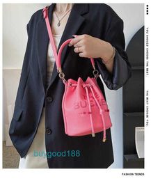 Luxury designer MioZj bucket bag Single shoulder womens trendy lady urban minimalist letter crossbody