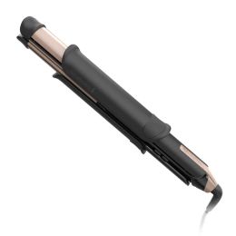 Straighteners Curling Iron/Hair Straightener MultiStyler, 2 Tools in 1, The Ultimate Space Saver. Black/Gold. hair curling iron