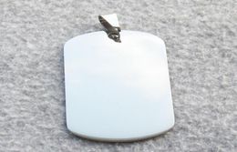 100pcs 50x28x1mm Blank Stainless Steel Military Army Dog Tags with Mirror Surface Factory Whole4082405