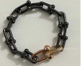 Luce Lucesio Tiffiysdijia Style Ball Lock Bracciale a U Bracciale a doppio strato 42ib