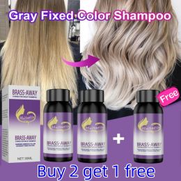 Shampoos Colour Fixing Hair Dye Shampoo to Cover Grey Hair Fade Yellow After Bleach Hair Shampoo Nonirritating Purple Shampoo for Blonde